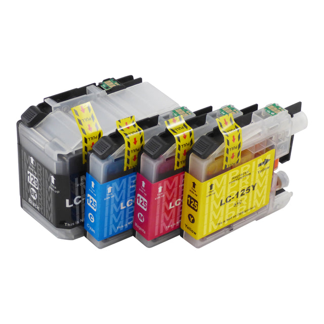 Cartouche d'encre compatibles Brother LC129XL Multipack (1 Noir + 3 Couleurs)