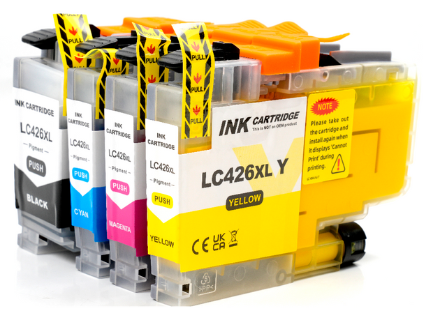 Cartouche d'encre compatibles Brother LC426XL Multipack (1 Noir + 3 Couleurs)