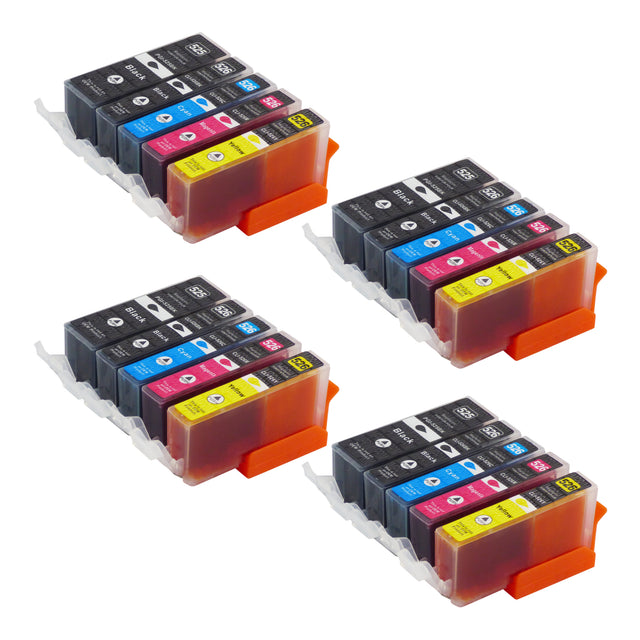 Cartouche d'encre compatibles Canon PGI-525/CLI-526XL Multipack (8 Noirs + 12 Couleurs)