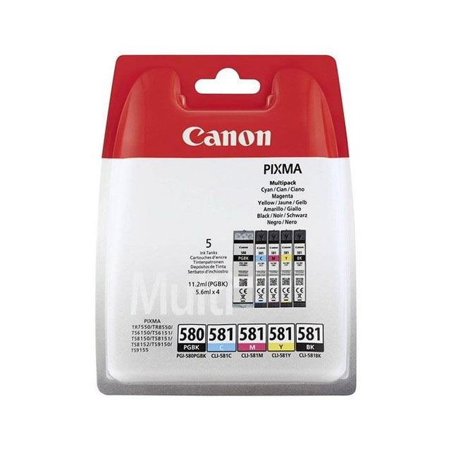 Cartouche d'encre originales Canon PGI-580/CLI-581 Multipack