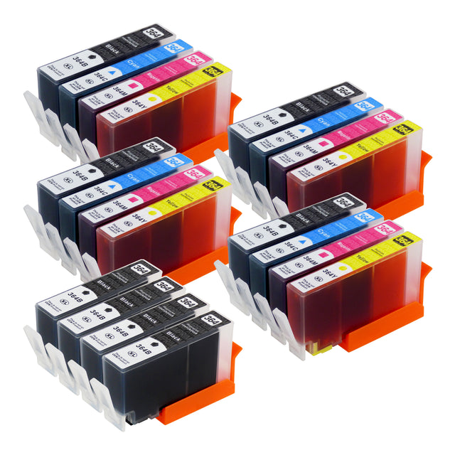 Cartouche d'encre compatibles HP 364XL Multipack (8 Noirs + 12 Couleurs)