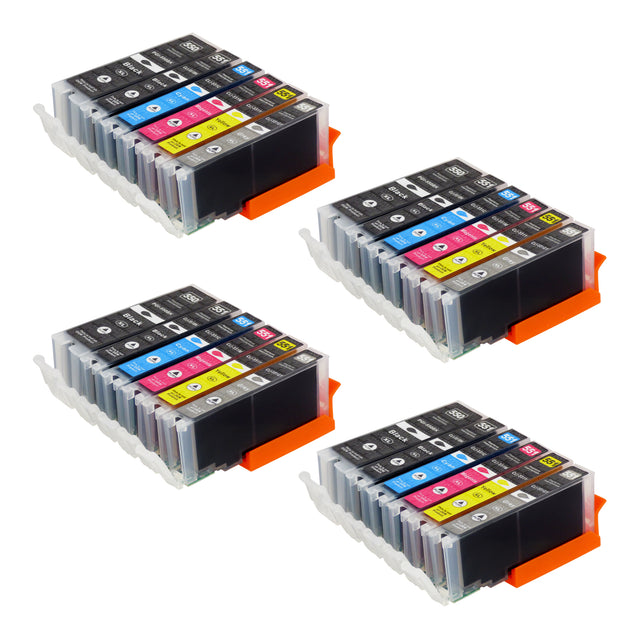 Cartouche d'encre compatibles Canon PGI-550XL/CLI-551XL Multipack (8 Noirs + 12 Couleurs + 4 Gris)