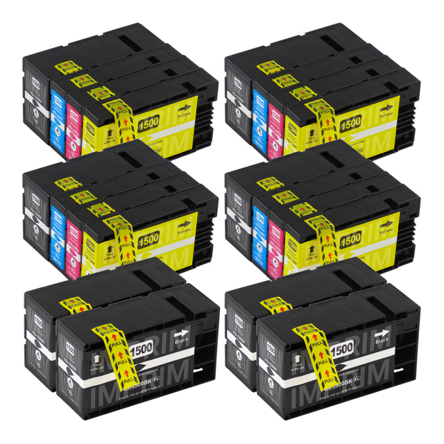 Cartouche d'encre compatibles Canon PGI-1500XL Multipack (8 Noirs + 12 Couleurs)