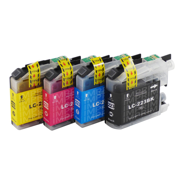 Cartouche d'encre compatibles Brother LC223XL Multipack (1 Noir + 3 Couleurs)