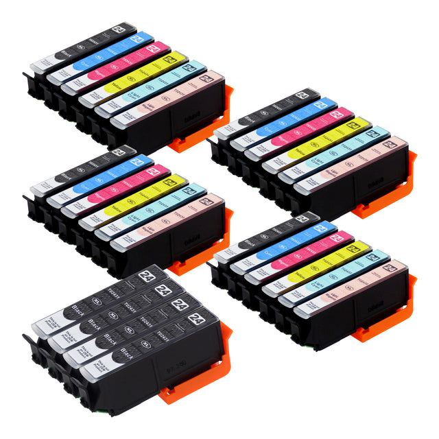 Cartouche d'encre compatibles Epson T24XL Multipack (8 Noirs + 20 Couleurs)