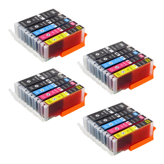 Cartouche d'encre compatibles Canon PGI-550XL/CLI-551XL Multipack (8 Noirs + 12 Couleurs)