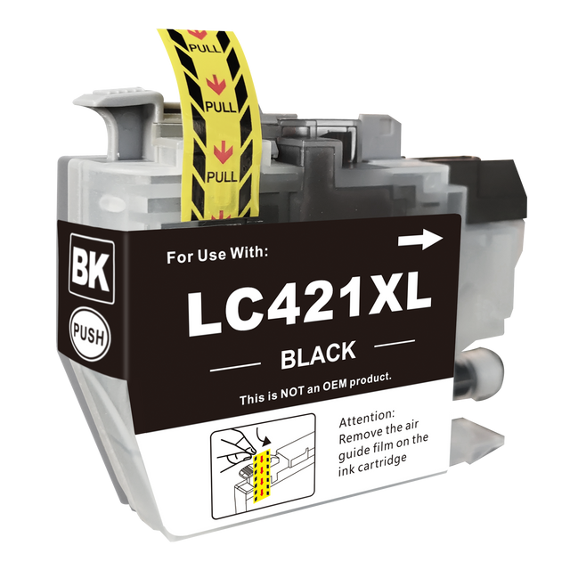 Cartouche d'encre compatibles Brother LC421XL Noir (1 Noir)