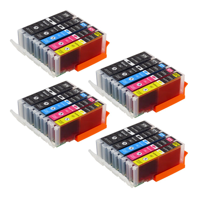 Cartouche d'encre compatibles Canon PGI-570XL/CLI-571XL Multipack (8 Noirs + 12 Couleurs)