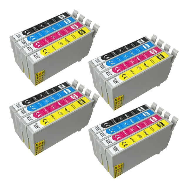 Cartouche d'encre compatibles Epson 405XL Multipack (4 Noirs + 12 Couleurs)