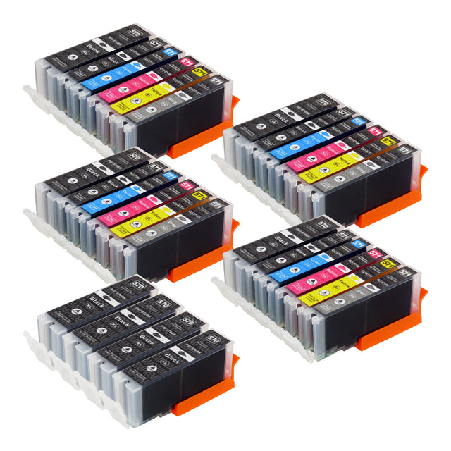 Cartouche d'encre compatibles Canon PGI-570XL/CLI-571XL Multipack (12 Noirs + 12 Couleurs + 4 Gris)