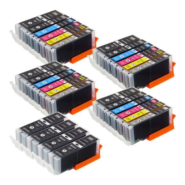 Cartouche d'encre compatibles Canon PGI-550XL/CLI-551XL Multipack (12 Noirs + 12 Couleurs)