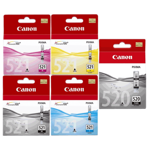 Cartouche d'encre originales Canon PGI-520/CLI-521 Multipack