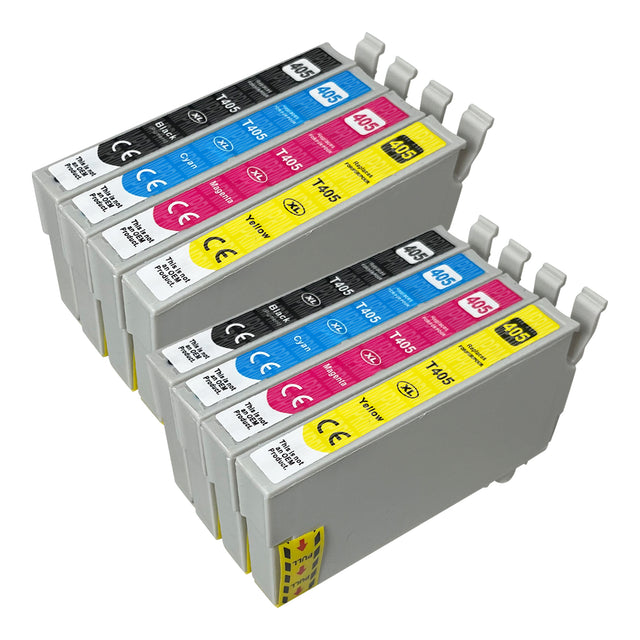 Cartouche d'encre compatibles Epson 405XL Multipack (2 Noirs + 6 Couleurs)