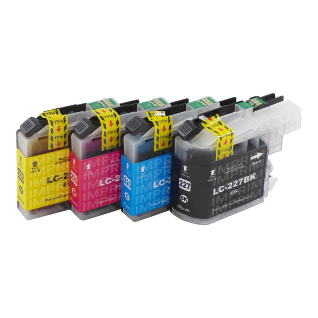 Cartouche d'encre compatibles Brother LC227XL Multipack (1 Noir + 3 Couleurs)