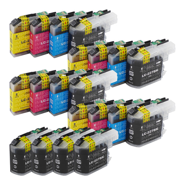 Cartouche d'encre compatibles Brother LC227XL Multipack (8 Noirs + 12 Couleurs)