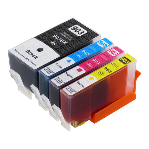 Cartouche d'encre compatibles HP 903XL Multipack (1 Noir + 3 Couleurs)