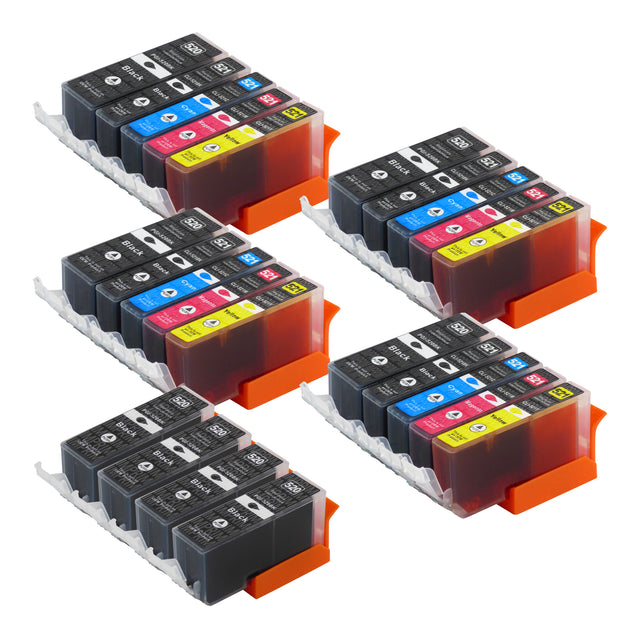 Cartouche d'encre compatibles Canon PGI-520/CLI-521XL Multipack (12 Noirs + 12 Couleurs)