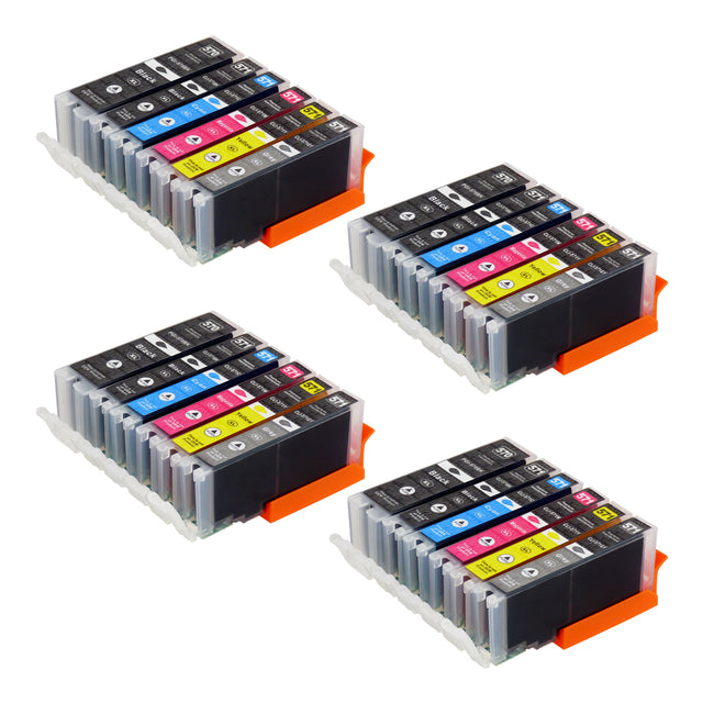 Cartouche d'encre compatibles Canon PGI-570XL/CLI-571XL Multipack (8 Noirs + 12 Couleurs + 4 Gris)