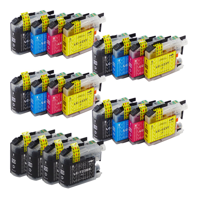 Cartouche d'encre compatibles Brother LC123XL Multipack (8 Noirs + 12 Couleurs)