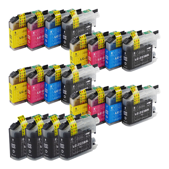 Cartouche d'encre compatibles Brother LC223XL Multipack (8 Noirs + 12 Couleurs)