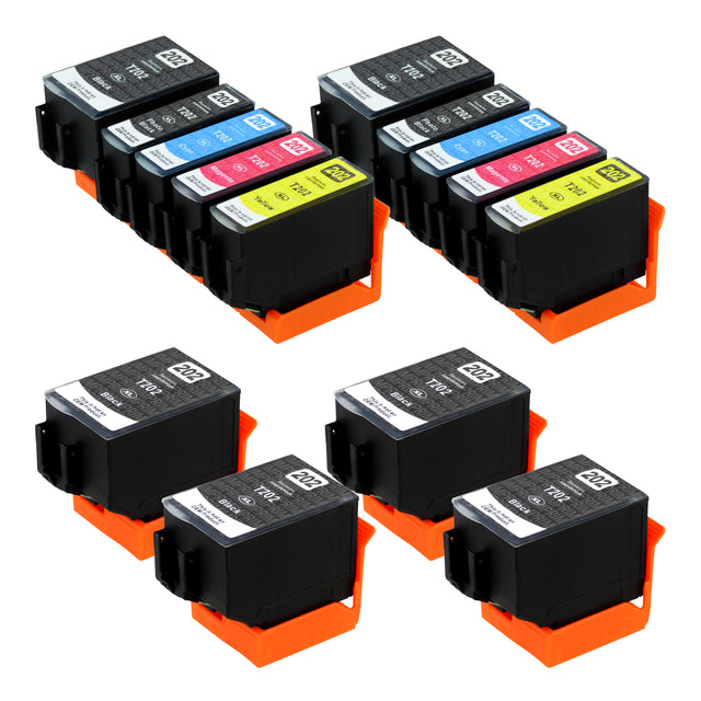 Cartouche d'encre compatibles Epson 202XL Multipack (6 Noirs + 2 Photo Noirs + 6 Couleurs)