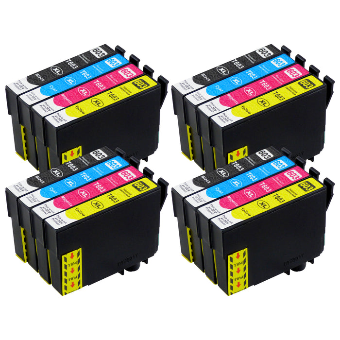 4 cartouches rechargeables Epson 18xl + 100ml par couleur