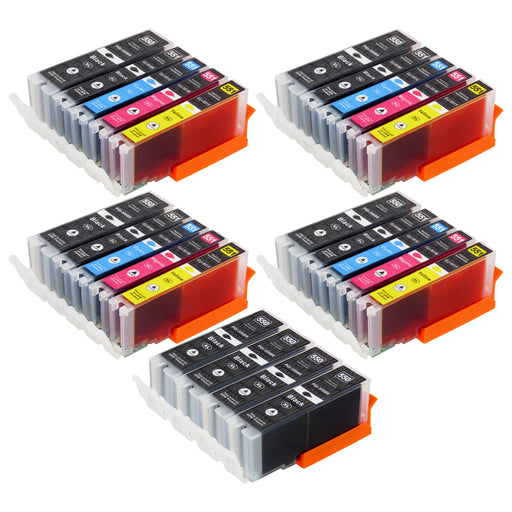 Pack de 5 cartouches d'encre compatibles pour imprimante CANON Pixma MG5650