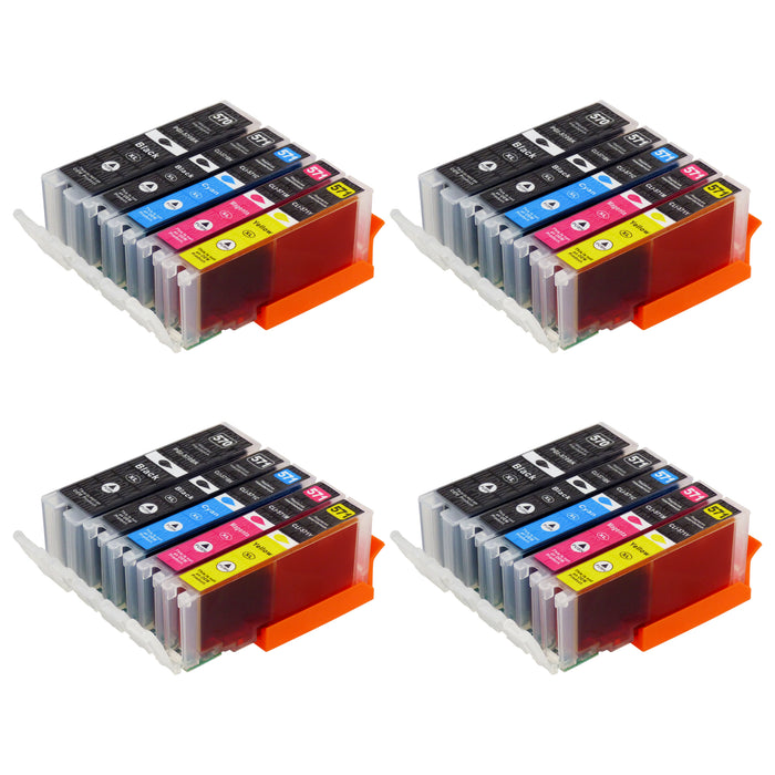Pack 10 cartouches compatibles CANON PGI-570XL/CLI-571XL Pack de 10 cartouches  compatible